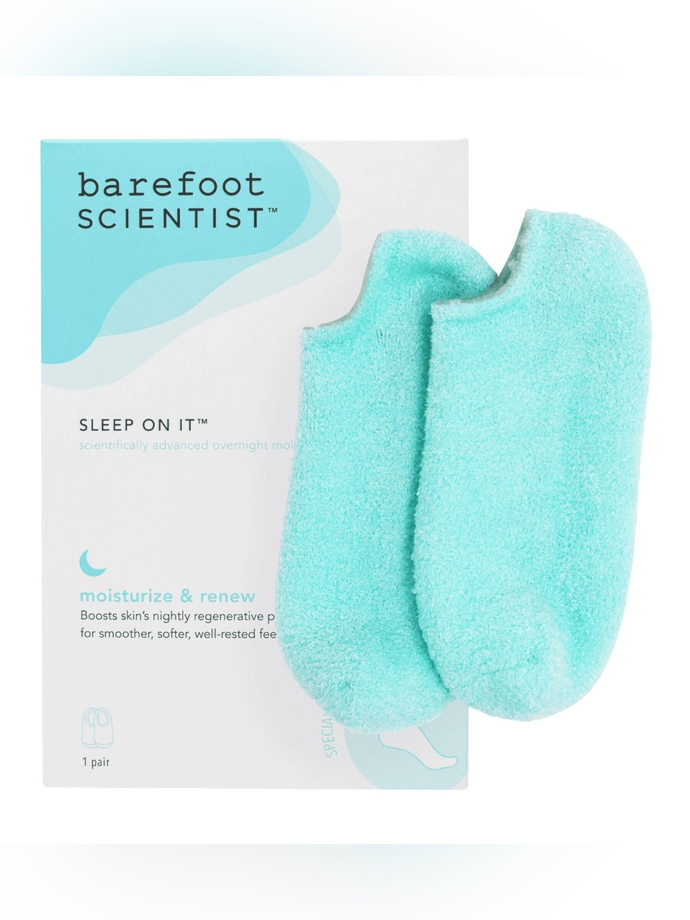 NWT Barefoot Scientist Sleep On It moisturizing gel socks